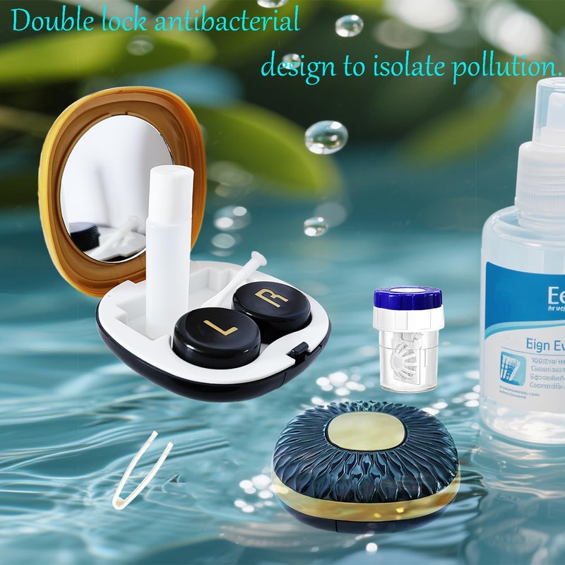 Contact Lens Case with Cleaner Washer Contact Lens Box Kit