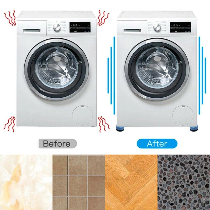 Universal 8PCS Shock and Noise Cancelling Washing Machine Dryer Anti