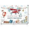 AIBIIN 7x5ft Time Flies Birthday Decoration Backdrop Airplane Birthday Backdrop