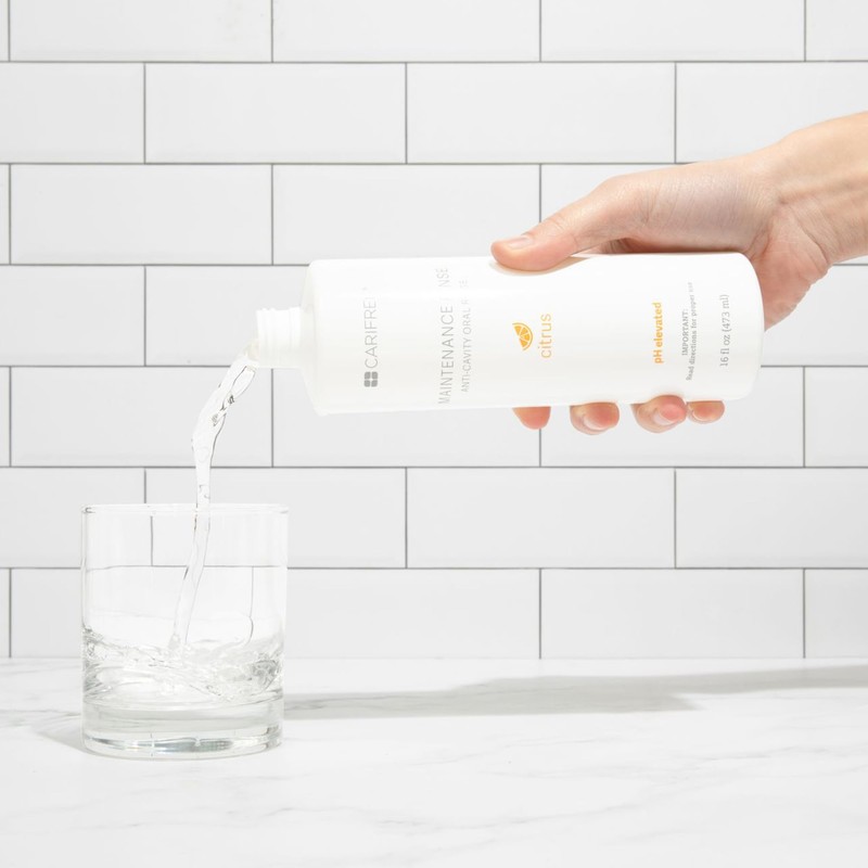 CariFree Maintenance Rinse, Citrus Flavored, Anti-Cavity Fluoride Mouthwash, Dentist Recommended,