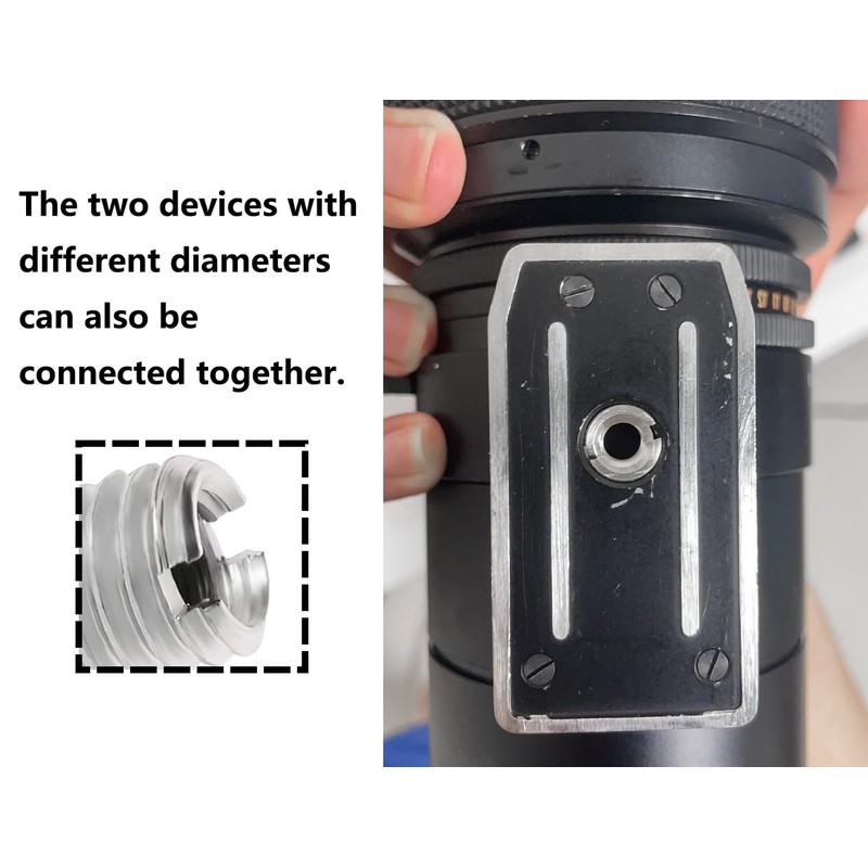 Lhbwhiz 1/4 to 3/8 inch conversion screw adaptor, camera tripod