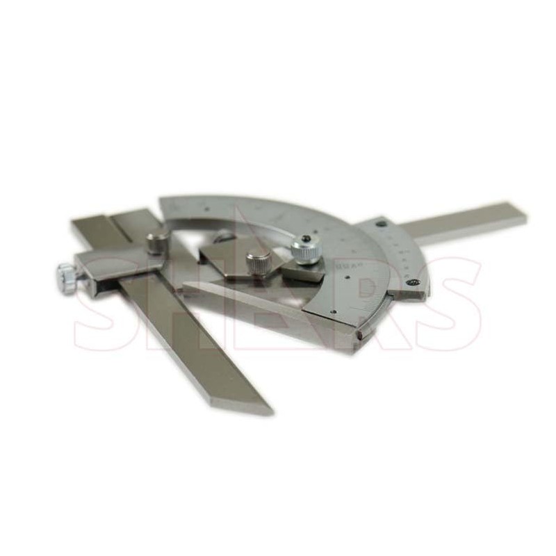 Shars 320 Degrees Universal Bevel Protractor Satin Chromed Stainless 2