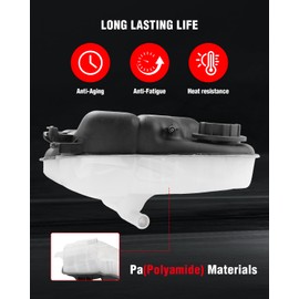 cciyu Coolant Tank Reservoir Fits For 2000-2005 For Ford Excursion 2005-2007 For Ford For F250 Super Duty 2005-2007 For Ford For F450 Truck 3C3Z8A080AE 6C3Z8A080B