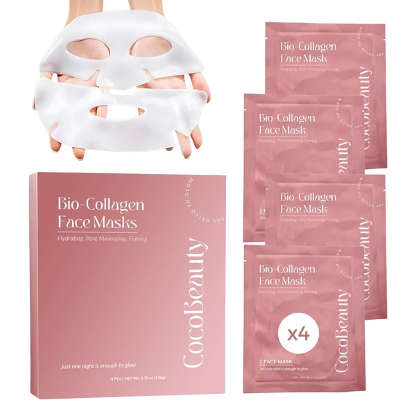 COCOBEAUTY Bio Collagen Face Mask – Hydrating & Anti-Aging Korean