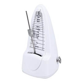 sourcing map Mechanical Metronome,High Accuracy Professional Musical Timer Universal Music Metronome for Piano Guitar Violin Ukulele Player,White