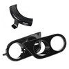 2pcs Front Bumper Foglight Cover Dual Holes Car Accessory Fit