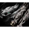 Jinhao Black Snake Fountain Pen Bent Nib Fude Pen with
