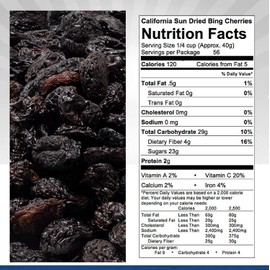 Traina Home Grown California Sun Dried Natural Pitted Cherries - No Added Sugar, Non GMO, Gluten Free, Kosher Certified, Vegan, Value Size (5 lbs)