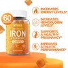NEVISS 2 Pack Iron Gummies with Turmeric, Vitamin C+ Sugar