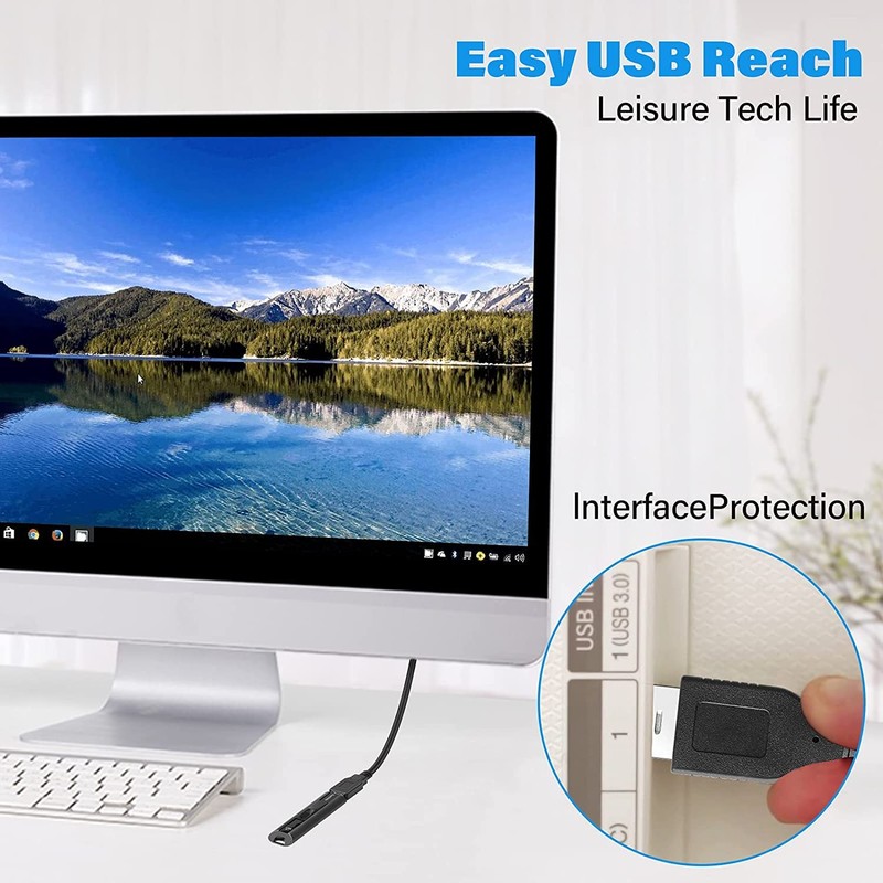 Pasow Paquete de 2 cables de extensión USB 3.0 SuperSpeed