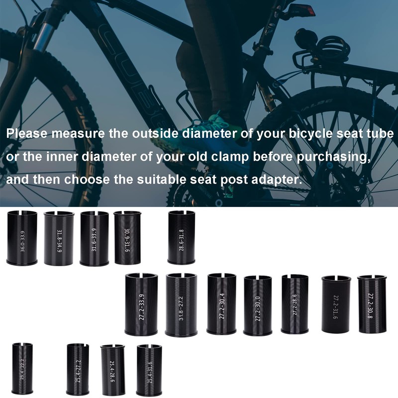 FLYAMAPIRIT Bicycle Seat Post Adapter Bicycle Seat Post Tube Reducing