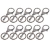 10Pcs Key Chain Plating Non Fading Simple Keychain Bag Buckle