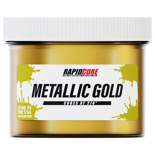 Rapid Cure® Screen Printing Ink Gold (Pint - 16oz.) -