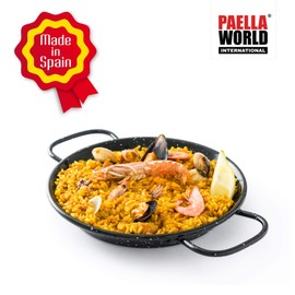 Paella World Paella Pan Enamelled Steel 26 cm Diameter Original from Spain