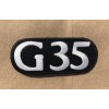 Set Of Two (2) G35 Embroidered Emblem Patch Iron On