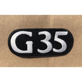 Set Of Two (2) G35 Embroidered Emblem Patch Iron On INFINITY