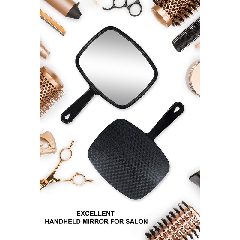 MIRRORNOVA Hand Mirror, Barber Hairdressing Handheld Mirror with Handle for