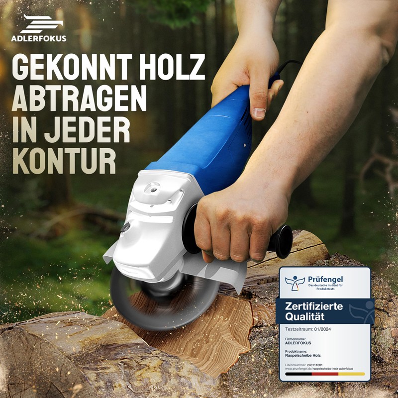 Adlerfokus Wood Sanding Disc 125 mm Angle Grinder [Extra Sharp]