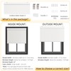 ChrisDowa Cordless Blackout Roller Shades for Windows, Striped Free-Stop Window