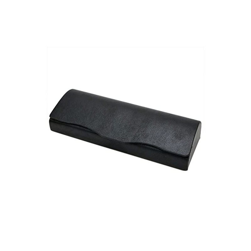 Tccase HY-8100-2 Eyeglass Case, Black, Semi-Hard, Magnetic