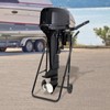 RustyVioum Outboard Motor Stand, 88.18LBS Outboard Engine Stand Foldable Heavy