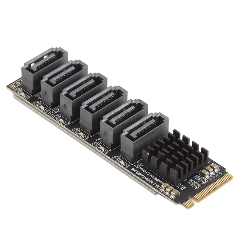 M.2 to SATA3.0 Adapter Card 6Gbps High Speed ASM1166 M.2
