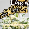 Nialnant 30 Pack Graduation Decorations 2025 Black Gold Graduation Centerpieces