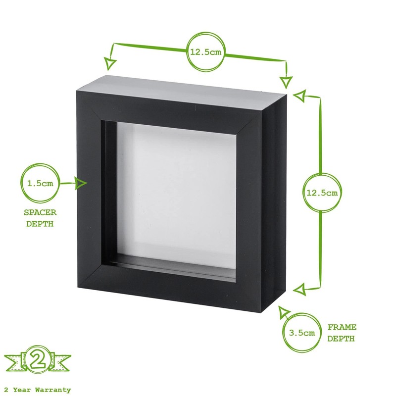 Light Wood Effect 4x4 Box Photo Frame - Standing &