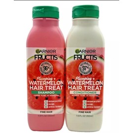 Garnier 2 Pack- Garnier Fructis Plumping Watermelon Shampoo & Conditioner 11.8 oz