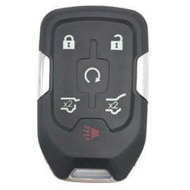 6 Buttons Keyless Remote Car Key Fob Fit for GMC Yukon/Yukon XL,Chevy Tahoe Suburban 2015 2016 2017 2018 2019 2020 HYQ1AA (1)