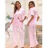 Silk Pajamas for Women Satin Pajama Set 3 Pcs Ruffle
