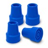 Top Glides 4PCS Universal Cane Replacement Rubber Tips (Blue)