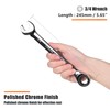 Egofine 3/4 inch Ratcheting Combination Wrench SAE, Industrial Grade Gear