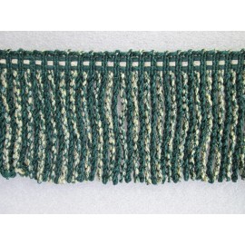 Juan Santamaria Y Hijos 6 yards Ribbon BULLION ROPE FRINGE 5 1/2"- Greens/Yellow-