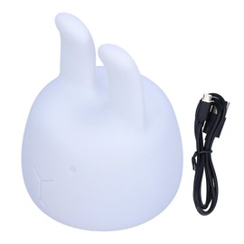 Rabbit Shape Tap Night Light Silicone 7 Color LED Rechargeable Tap Pat Night Light
