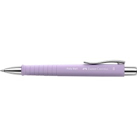 Faber-Castell FABER-CASTELL 205090 - Kugelschreiber Poly Ball sweet lilac, 2 Stück, mit auswechselbarer XB Mine, dokumentenecht