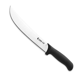 Jero Pro4 Cimeter Knife - 10 Inch Blade - Sandvik Steel And Super Polymer Ergo Designed Handle - Professional Grade Butcher Knife