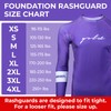 Gold BJJ Foundation Rash Guard - Ranked No-Gi and Gi