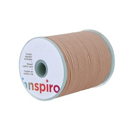 Cordoncino cotone cerato fine avorio 0,5 mm. 100 m.