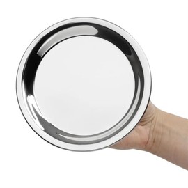 Olympia Round Tip Tray Stainless Steel, 150 mm