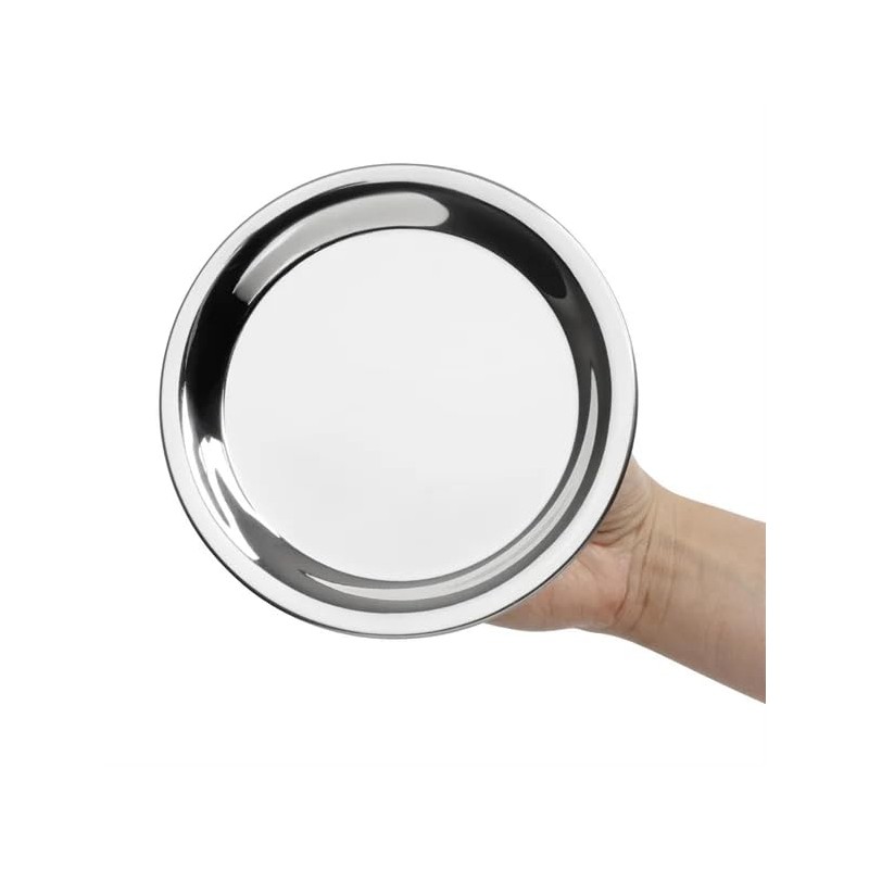 Olympia Round Tip Tray Stainless Steel, 150 mm