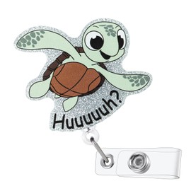 MIXVOVA Funny Turtle Badge Reel, Cute Nurse Badge Reels with Retractable Clip, Gifts for Nursing Student RN LPN CNA Medical Worker Doctor