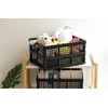 Eslite 34L Large Plastic Folding Storage Crates,Collapsible Crates for Storage,Pack