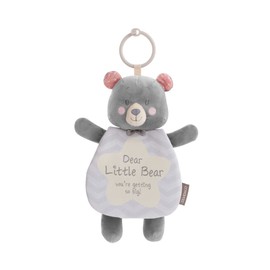 DEMDACO Dear Little Bear 6 Inch Childrens Plush Stroller Toy and Soft Book