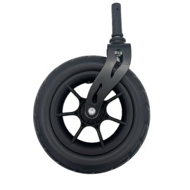 Henmnii 10-Inch Front Wheel Replacement for Rollator Walker – Solid Tire with Bearings, Smooth Ride, Easy to Install, Fits Select Large-Wheel Rollators