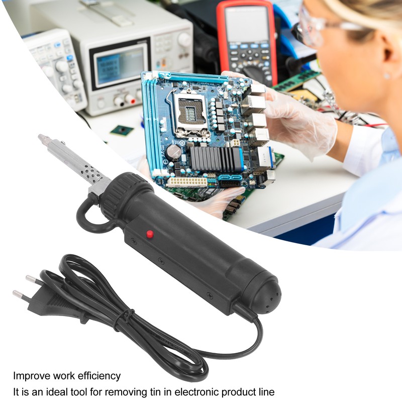 Solder Sucker ABS Stainless Steel Automatic Portable Solder Removal Tool