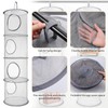 2Pcs Hanging Toy Storage Net, 4 Tier Hanging Storage Mesh,