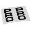Air-Uni Uni Turbo seat post decal old school BMX for 7/8" seatpost  - BLACK on CLEAR