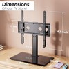 Height Adjustable Swivel Universal TV Stand,Table Top TV Stand for