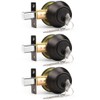 Probrico Oil Rubbed Bronze Double Cylinder Deabolt Keyed Alike, 3